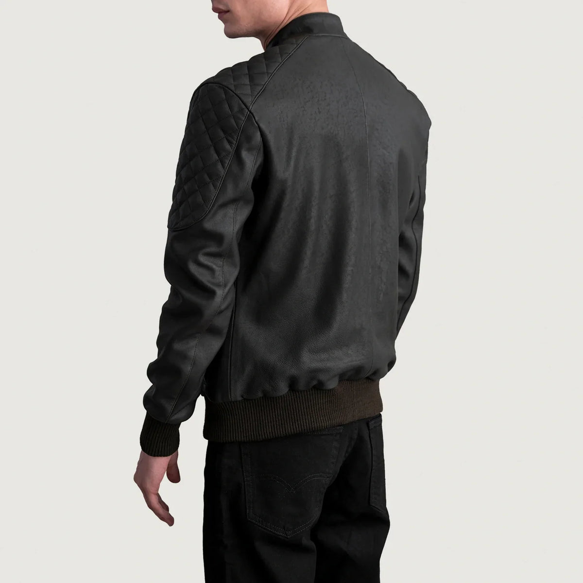 Sven Blouson Bomber en Cuir pour Homme – Vue produit alternative 6
