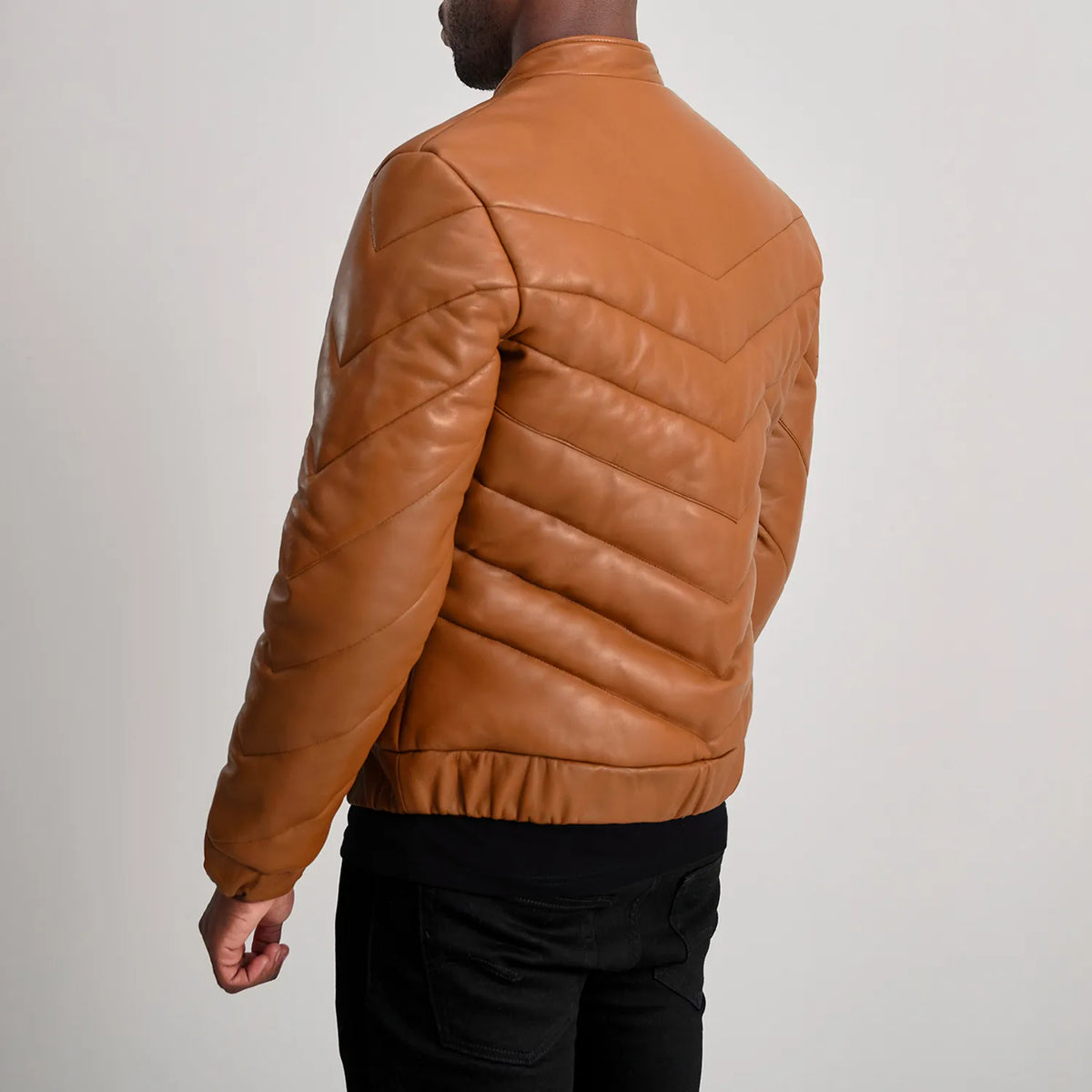 Travis Veste en Cuir pour Homme – Vue produit alternative 5