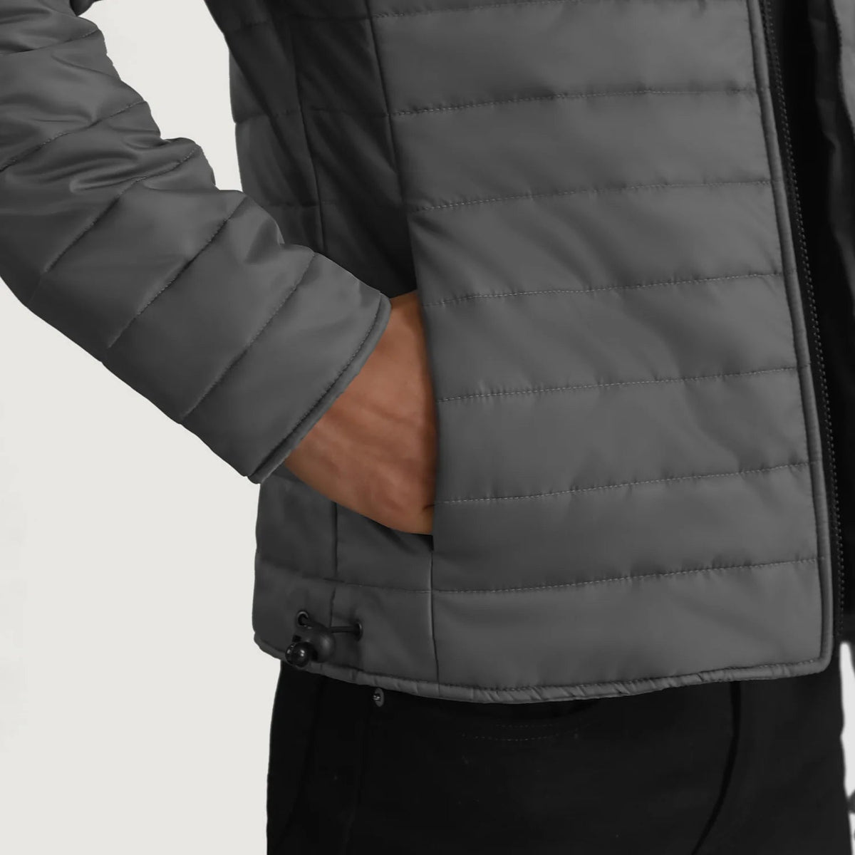 Vue intérieure Showing Quilted Viscose Lining &amp; Deux poches intérieures