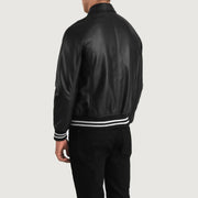 Walton Varsity Veste en Cuir pour Homme – Vue produit alternative 5