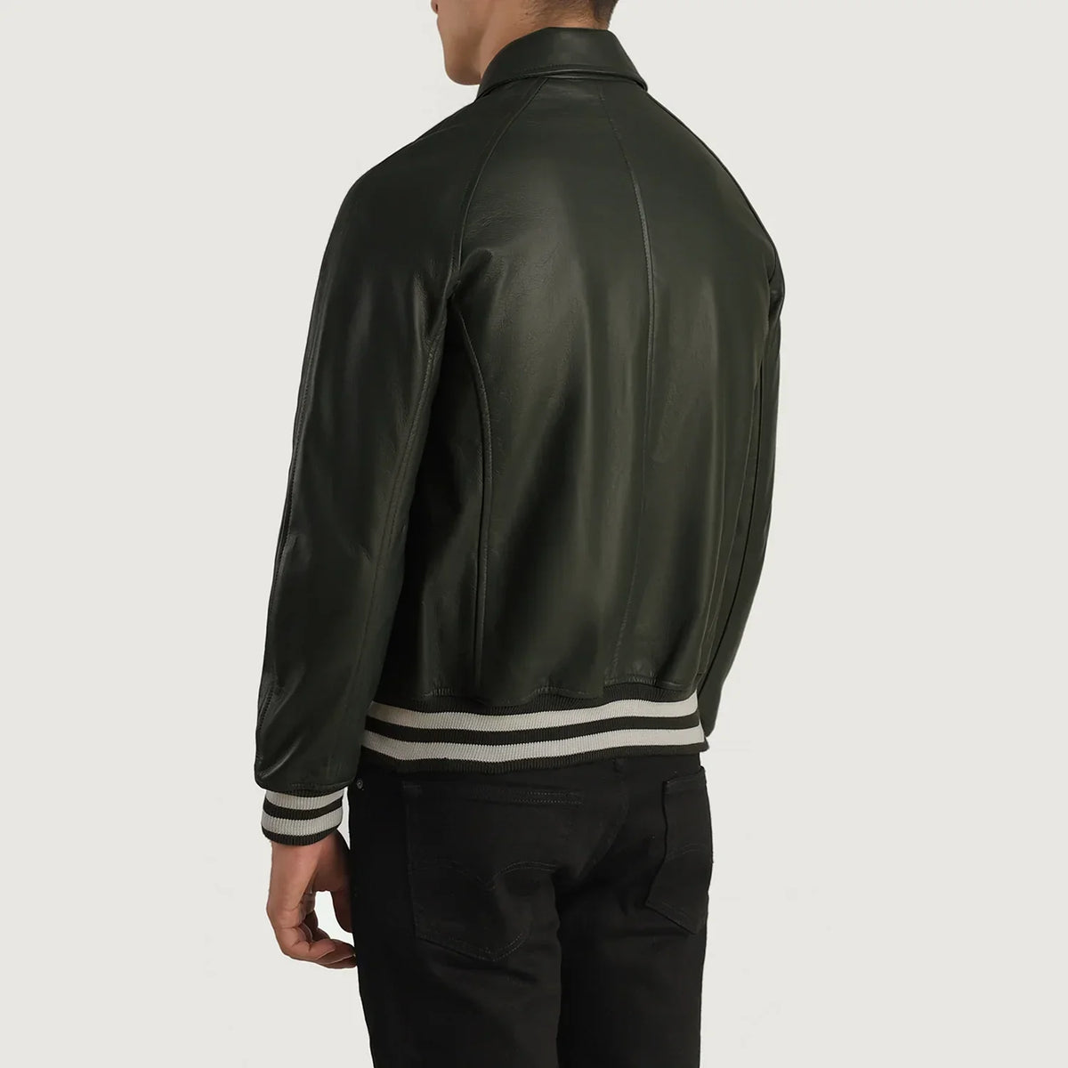Walton Varsity Veste en Cuir pour Homme – Vue produit alternative 5