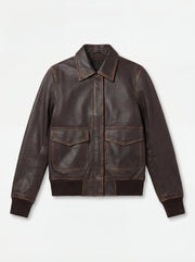 Westa A-2 Blouson Bomber en Cuir pour Femme – Vue produit alternative 4