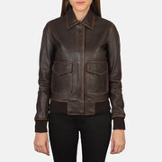 Westa A-2 Blouson Bomber en Cuir pour Femme – Vue produit alternative 5