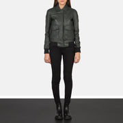 Westa A-2 Blouson Bomber en Cuir pour Femme – Vue produit alternative 3