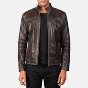 Youngster Veste Motard en Cuir pour Homme – Vue produit alternative 1