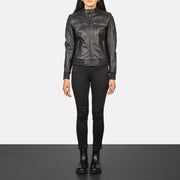 
Zenna Blouson Bombardier en Cuir pour Femme – alternate product view 3
