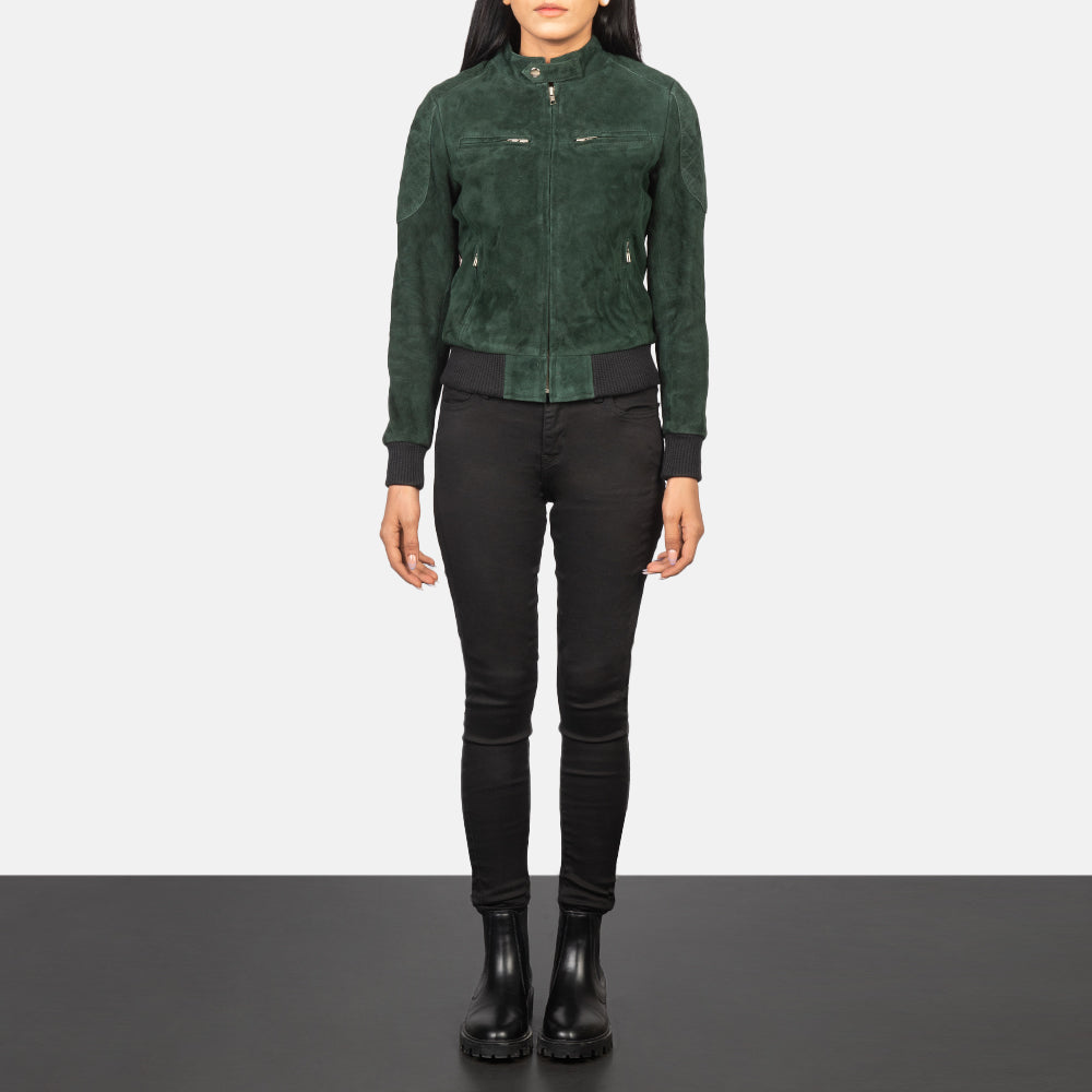 
Zenna Blouson Bombardier en Cuir pour Femme – alternate product view 3