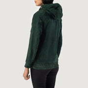 Zest Hooded Pullover Veste en Cuir pour Femme – Vue produit alternative 5