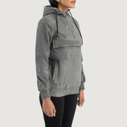 Zest Hooded Pullover Veste en Cuir pour Femme – Vue produit alternative 2